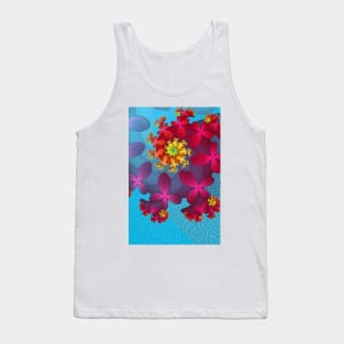 Colourful Flower Bouquet Abstract Tank Top